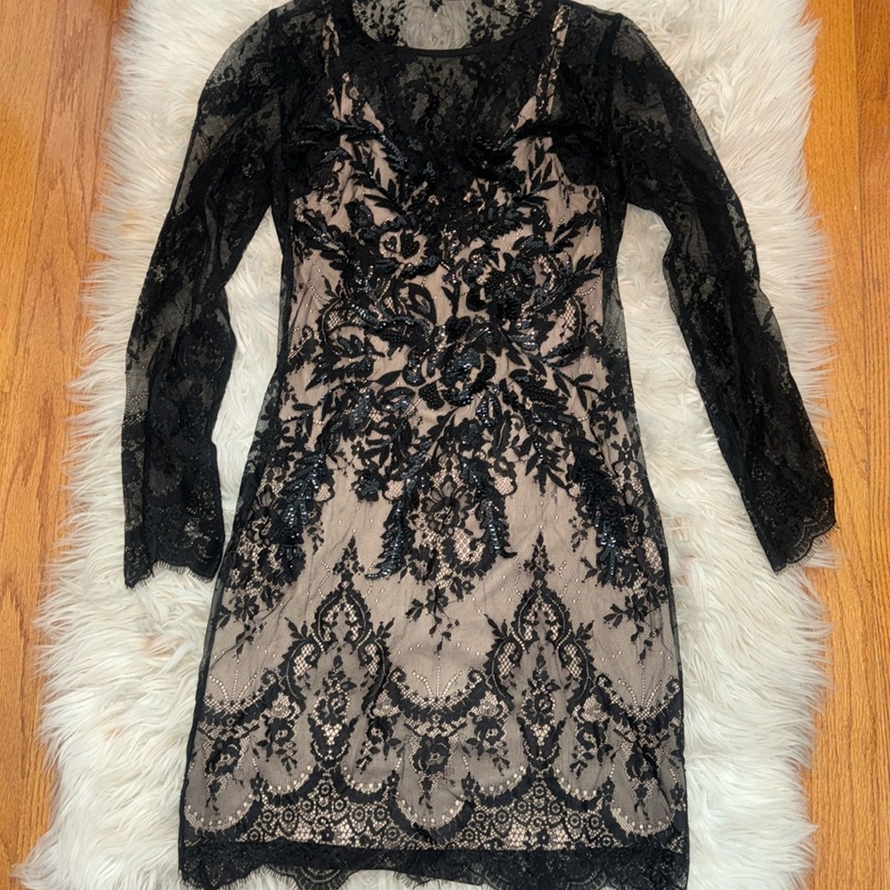 Express Black Lace Dress (Worn Once, Like NEW)